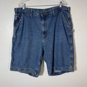 Full Blue, Denim Carpenter Shorts. Size 40. In excellent condition!